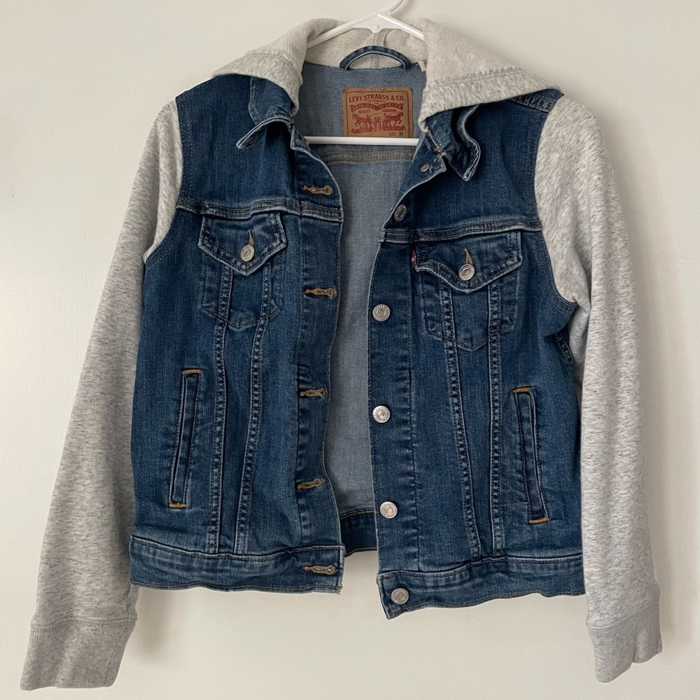 Levi’s denim/fabric hybrid hoodie